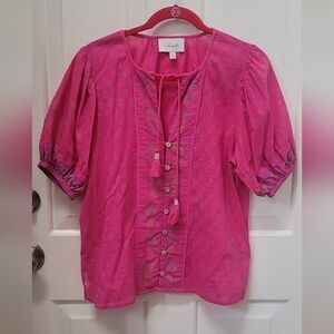 Cleobella Pink Blouse 100% Organic Cotton NWOT for spring and summer